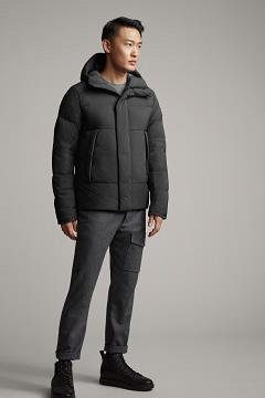 Chamarras Canada Goose Hombre Mexico - Armstrong Chaqueta De Plumas Grises DV4836190